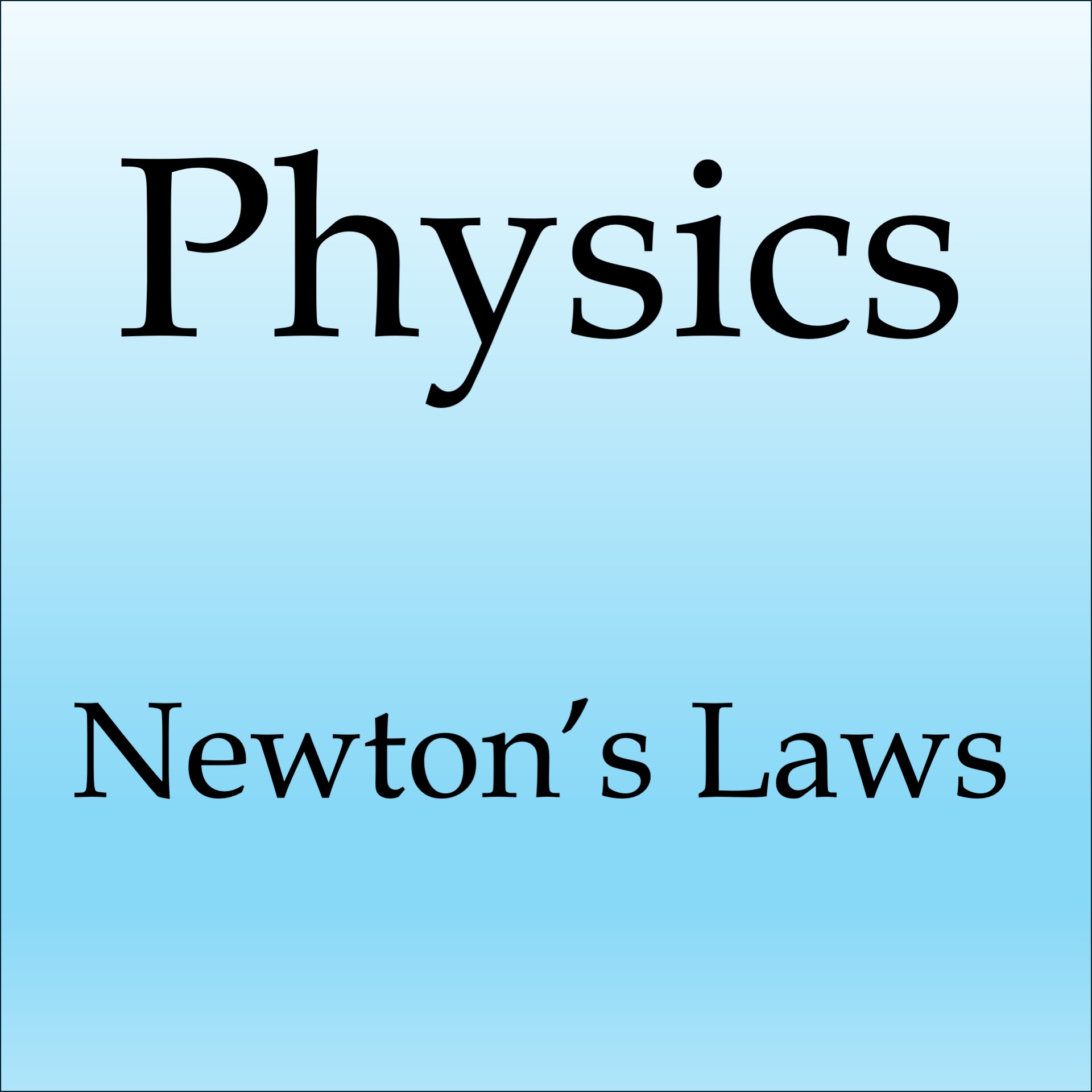 Newton's laws